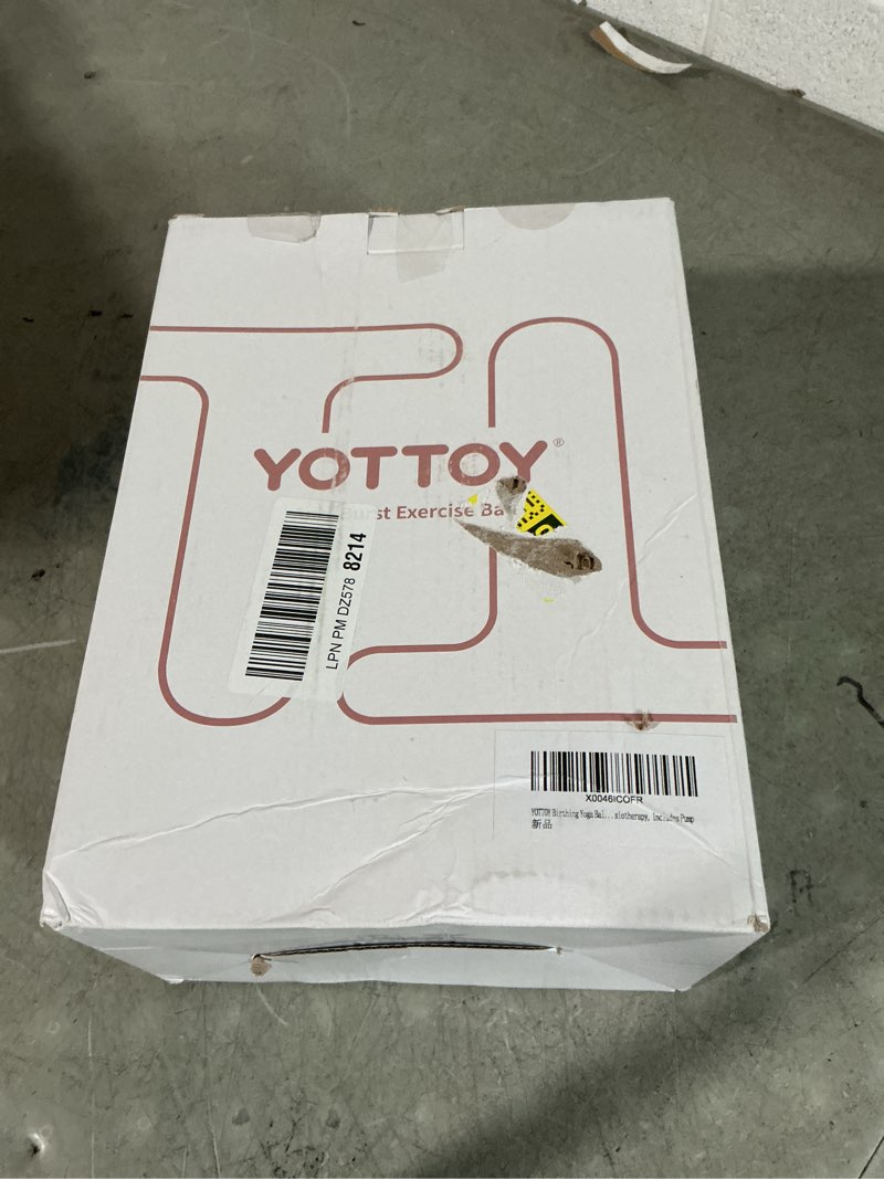 Condition photo showing New/Like New for yottoy pregnancy ball - 1.8mm thick birthing ball for maternity physio and birth preparation, yoga and exercise for pregnancy - includes pump