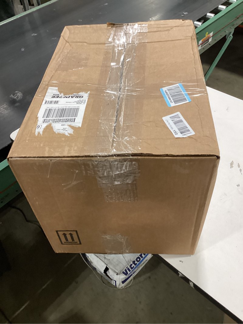 Condition photo showing As Is for eastman spring-style access panel, 14 inch x 14 inch opening, white, 34027 service opening 14 in. x 14 in.