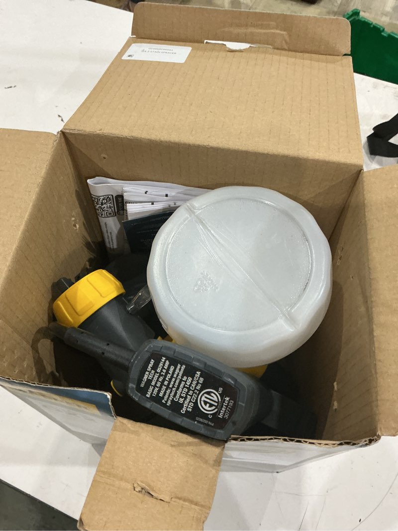 Condition photo showing As Is for wagner control spray qx2 corded electric handheld hvlp paint sprayer (compatible with stains)