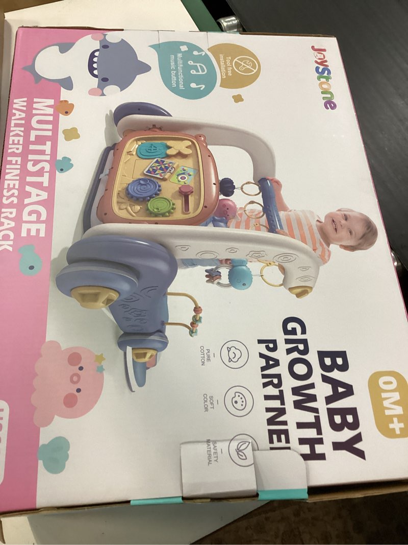 Condition photo showing New/Like New for joystone 4 in 1 baby gym play mat & baby learning walker, baby activity mat with kick and play piano for infant newborn toddlers