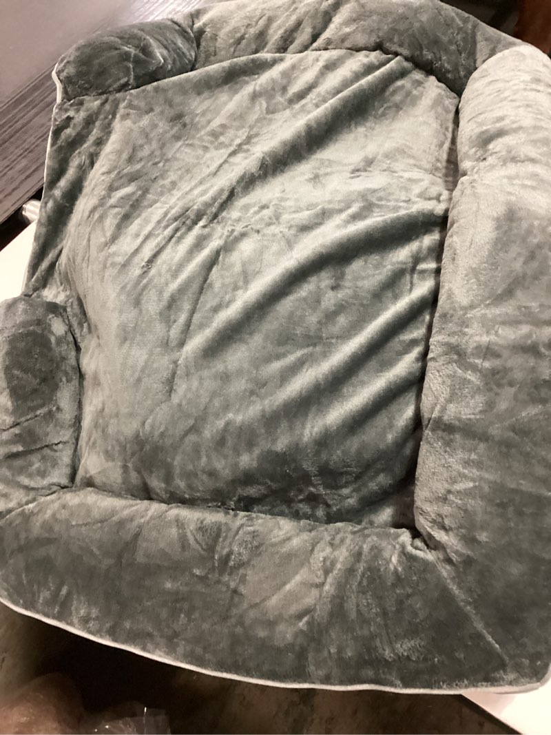 Condition photo showing As Is for Orthopedic Dog Bed for Large Dogs - Waterproof Memory Foam Dog Couch Bed with Sides, Pet Beds with Washable Cover & Non-Slip Bottom, Grey, 38x28 Inch Grey 38"L x 28"W x 9"H