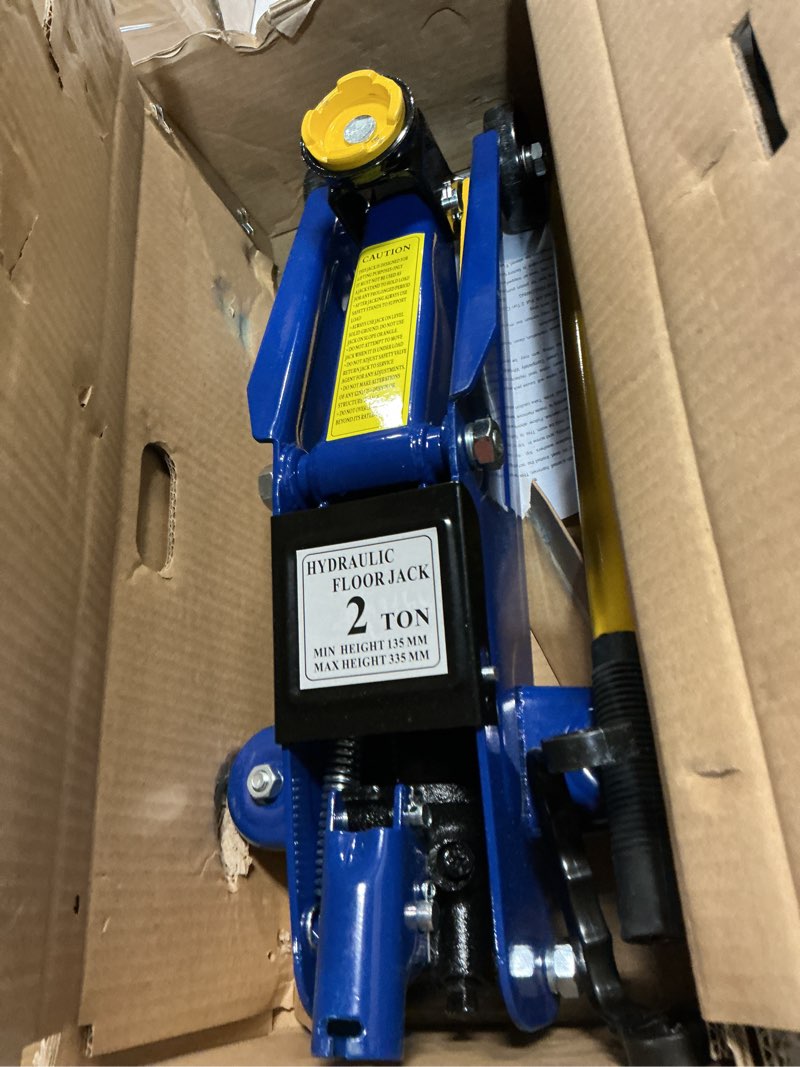 Condition photo showing Good Condition for Low Profile Floor Jack 2 Ton (4,400 lbs), Heavy Duty Steel Hydraulic Racing Car Jack, Single Piston 