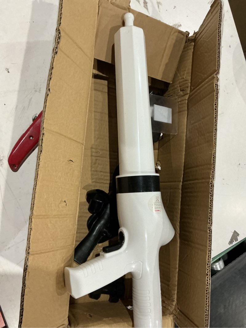 Condition photo showing As Is for high pressure powerful toilet drain plunger manual air drain gun high pressure (white)