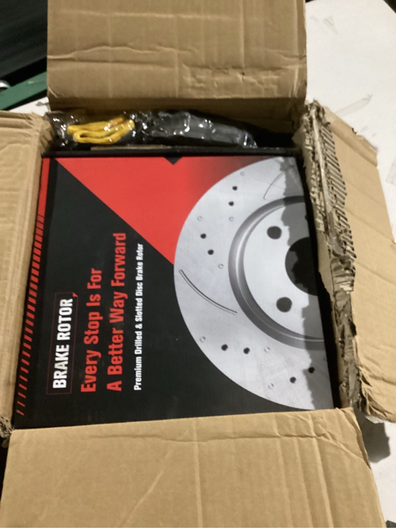 Condition photo showing Good Condition for motorevo front geomet brake rotors kit compatible with rav4 [2006-2018, 296mm11.7in] [2006-2012 only third row seating, not 2 row] [2013-2018 except le] replacement discs and ceramic brake pads front 2006-2018 3rd row seat, 13-18 exc le, 11.7in front