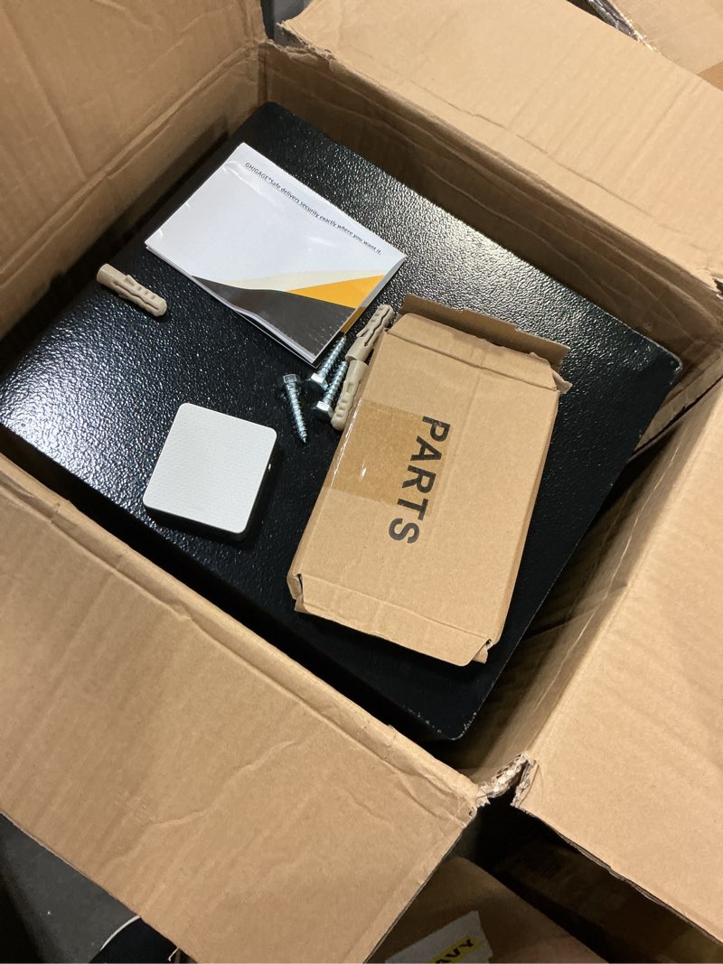 Condition photo showing As Is for (missing key)7.0 cu ft large safe box for home & office, 27.56"h anti-theft safety box with a4 fireproof waterproof bag, combination lock & removable steel shelf, security document safe for cash passport medicine 27.56"h x 11.81"d x 13.78"w