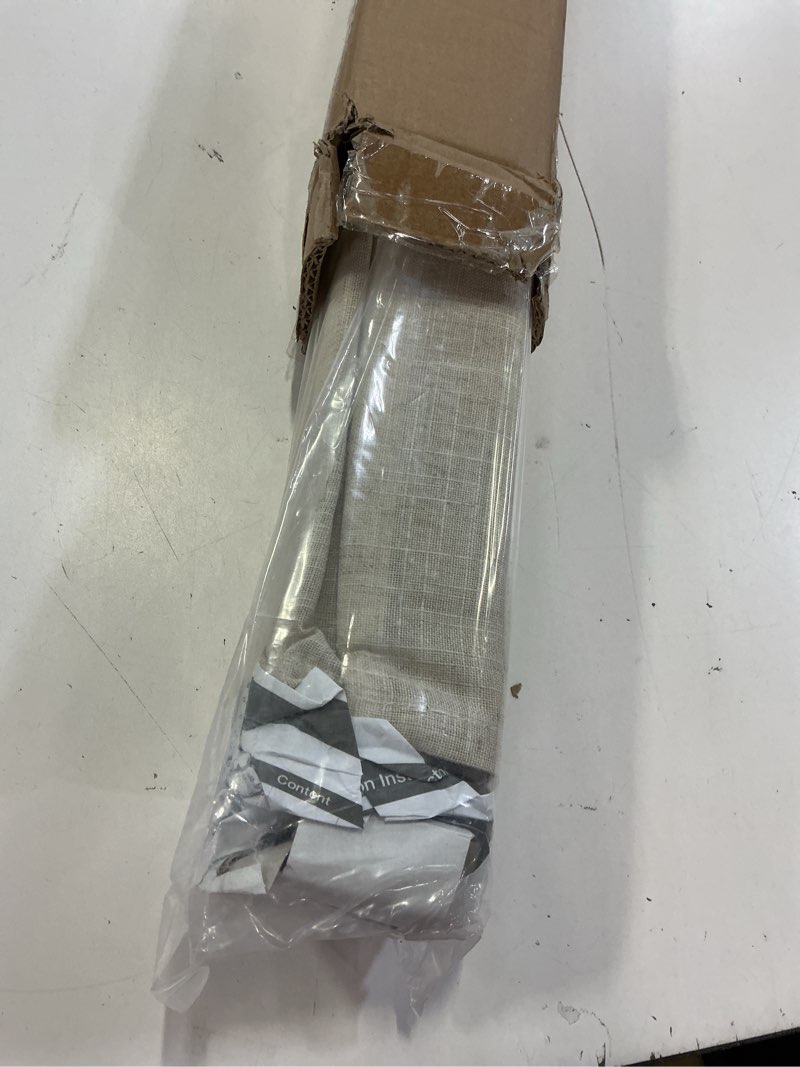 Condition photo showing Good Condition for madison park kyler cordless roman shades - single panel, lightweight linen blend fabric, natural design, easy installation, light filtering window blind, bedroom, living room decor 31"w x 64"h natural 31"w x 64"h linen blend natural