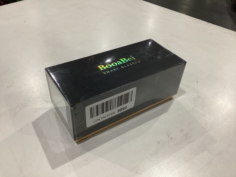 Condition photo showing New/Like New for ai smart glasses with camera and bluetooth,8mp 4k hd camera glasses,supports ai voice control/photo/video/audio recording,smart glasses with 133 translations,ip67 waterproof for business & outdoor photochromic lenses/metal black