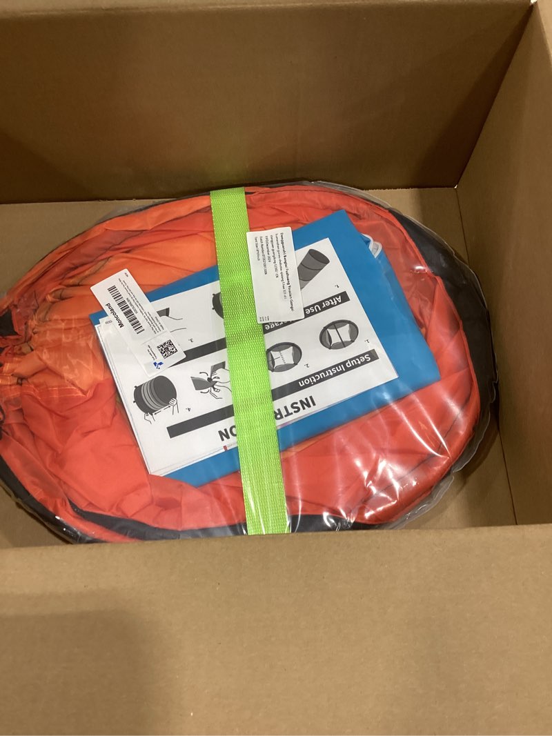 Condition photo showing Good Condition for Kids Play Tunnel Tent for Toddlers, Colorful Pop Up Crawl Tunnel Toy for Baby or Pet with Breathable Mesh, Collapsible Gift for Boy and Girl Play Tunnel Indoor and Outdoor Game Rainbow Tunnel