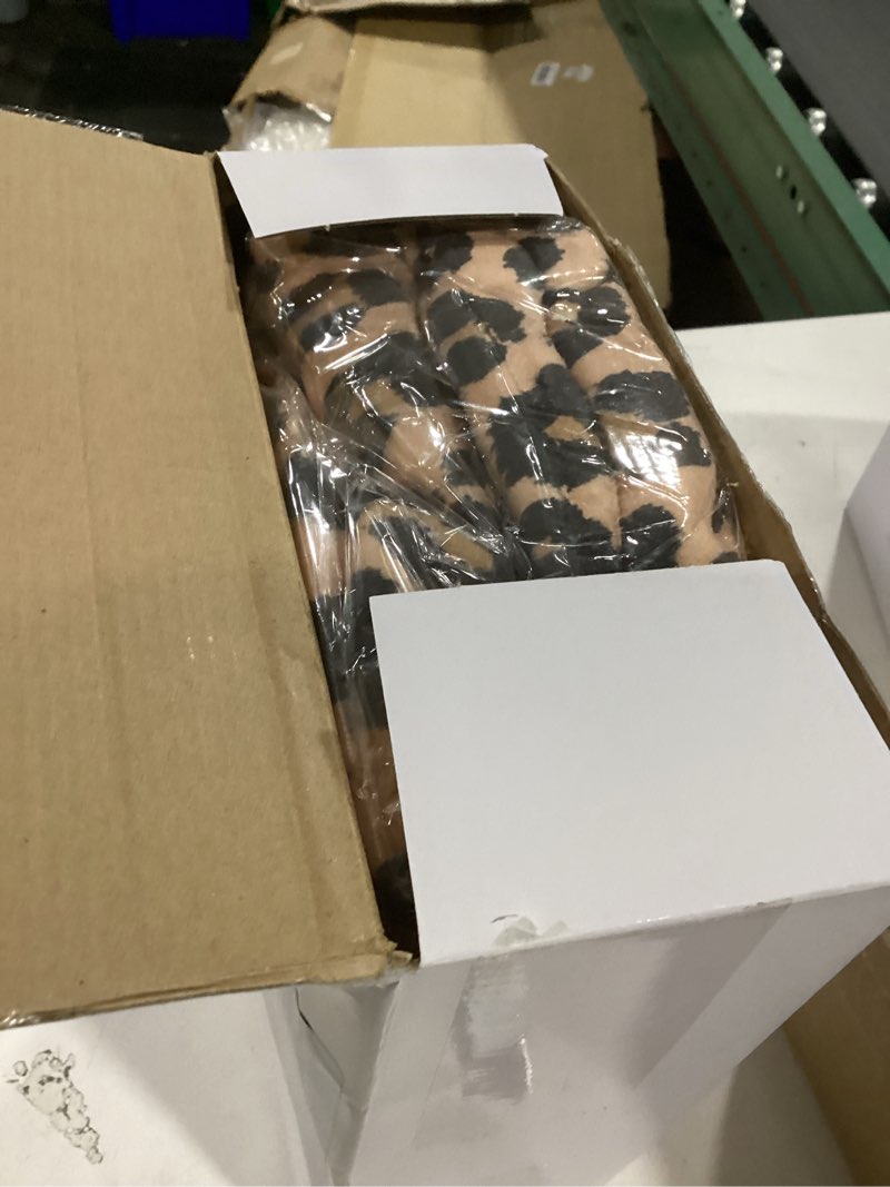 Condition photo showing Good Condition for yaomiao 5 pcs leopard gift stuff set for girl women cheetah print blanket 20 oz leopard stainless tumbler cheetah tote bag bracelet keychain and socks, party gifts supplies