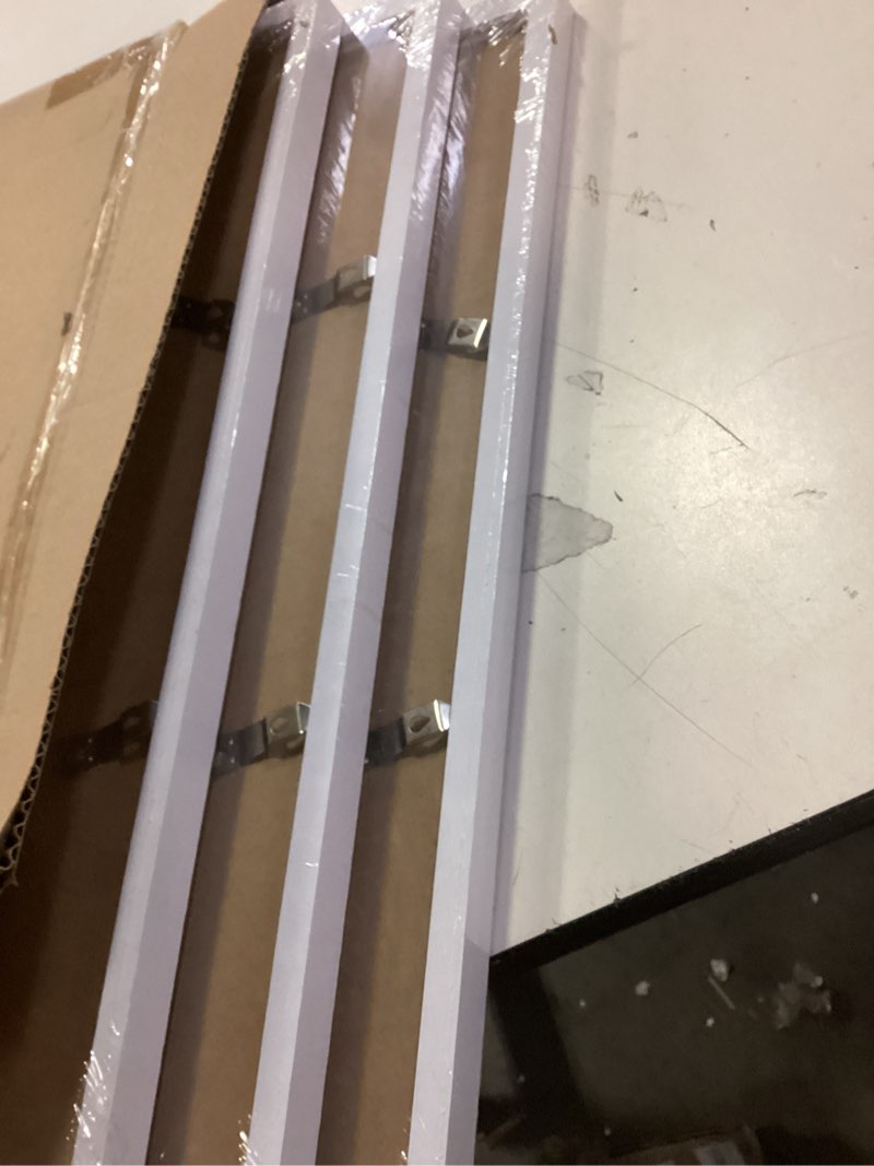 Condition photo showing New/Like New for Sindcom 16x24 Poster Frame 3 Pack, Picture Frames with Detachable Mat for 14x20 Prints, Horizontal and Vertical Hanging Hooks for Wall Mounting, White Photo Frame for Gallery Home Décor