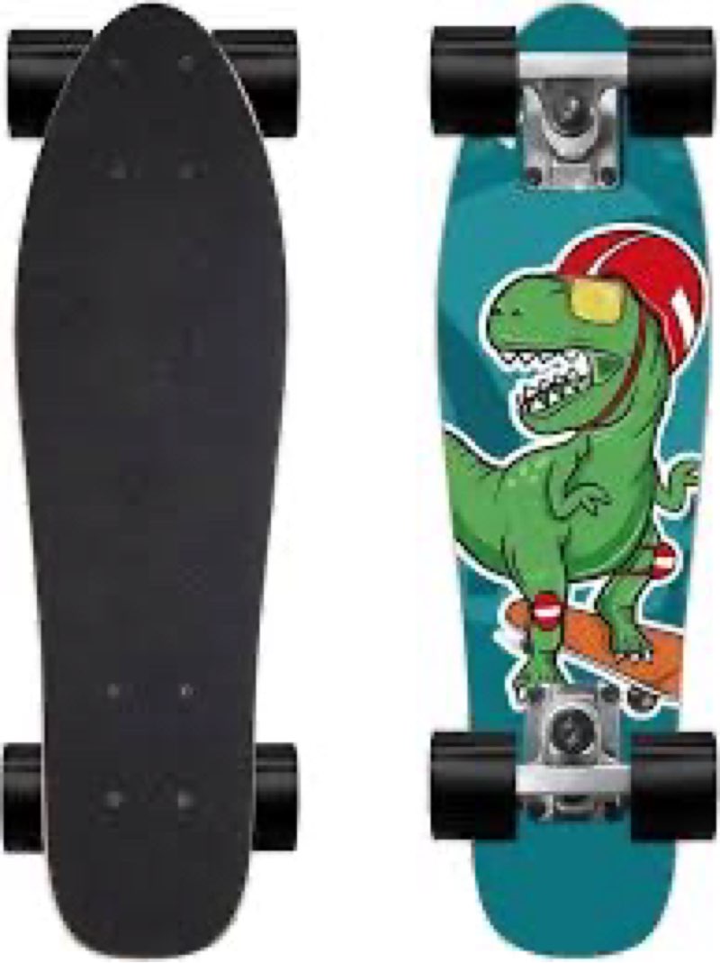 (Similar to stock photo) KO-ON Skateboard Complete Skateboards 22 Inch Mini Cruiser Skateboards for Beginners Kids Boys and G