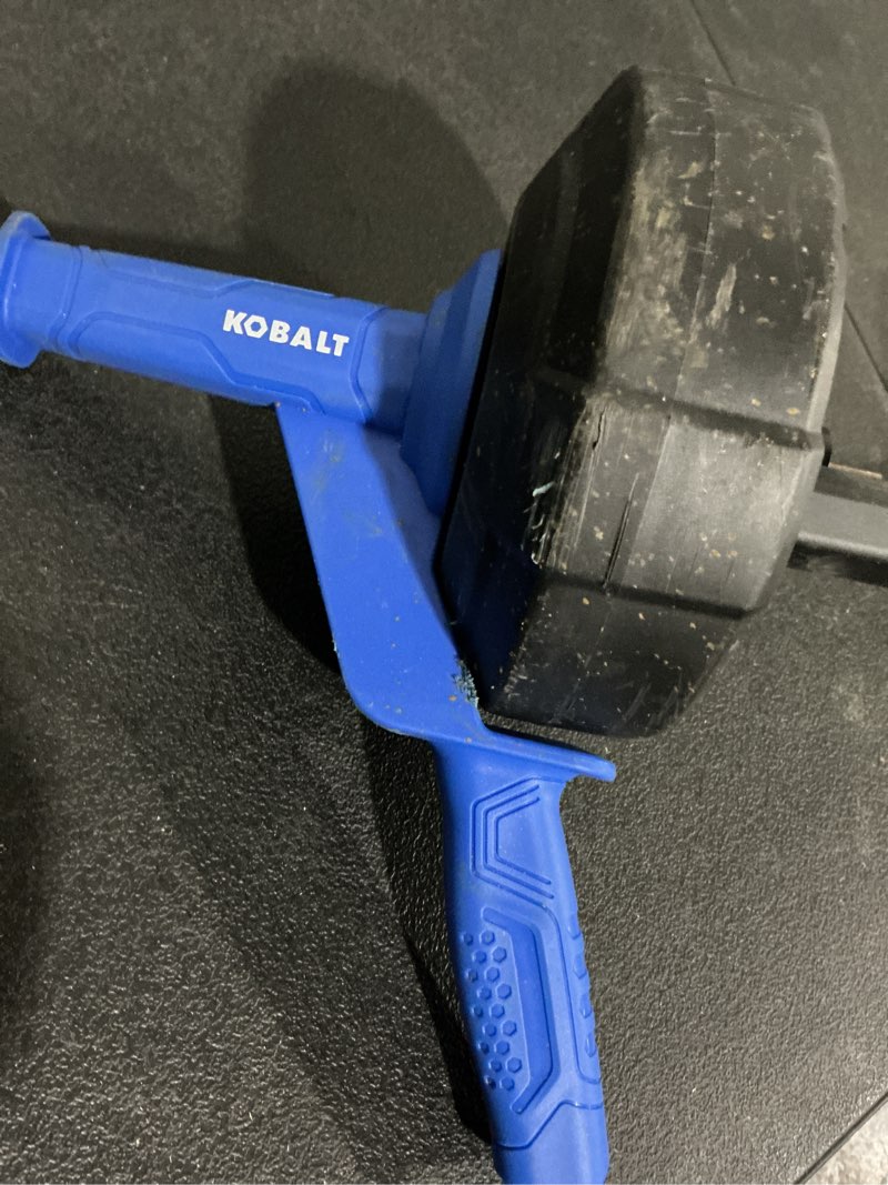 Condition photo showing As Is for kobalt 1/4-in x 25-ft high carbon wire hand auger for sink