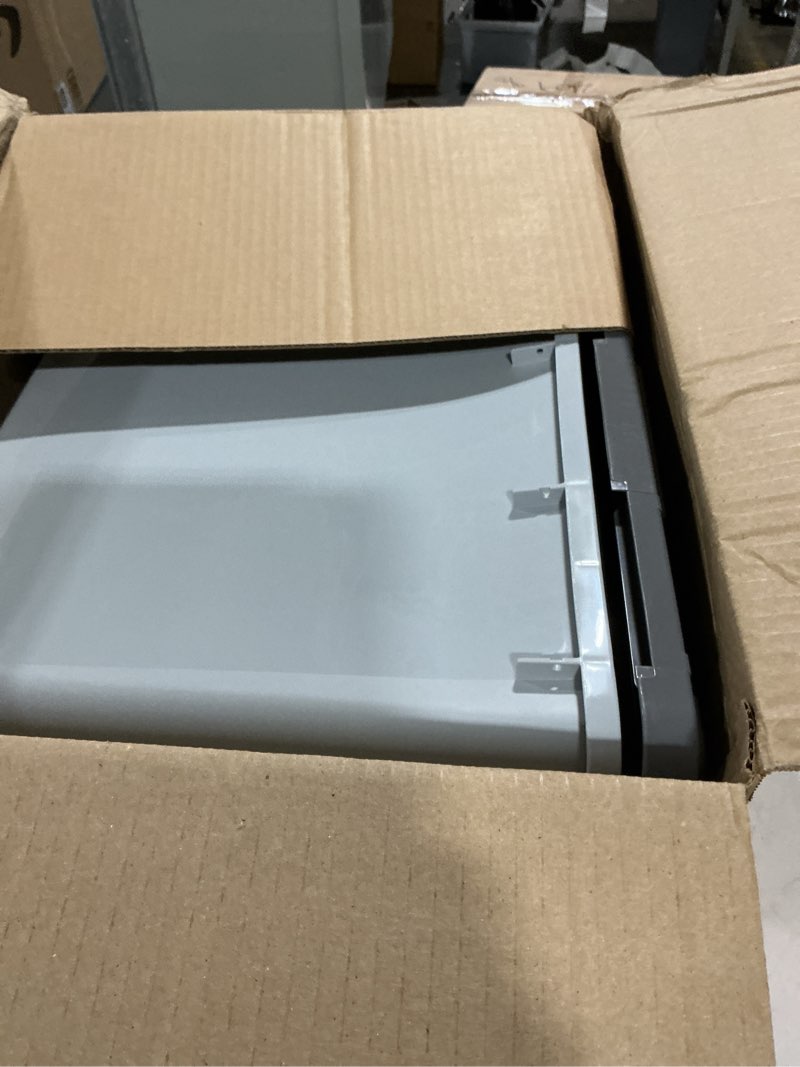 Condition photo showing As Is for IRIS USA Stackable Dog Food Storage Container with 2 Cup Scoop, 4 Secure Latches, Fits up to 30 lbs, Pet Dry Food Bin, Gasket Seal Lid, BPA Free, Stackable, Easy Measure, Gray/Dark Gray