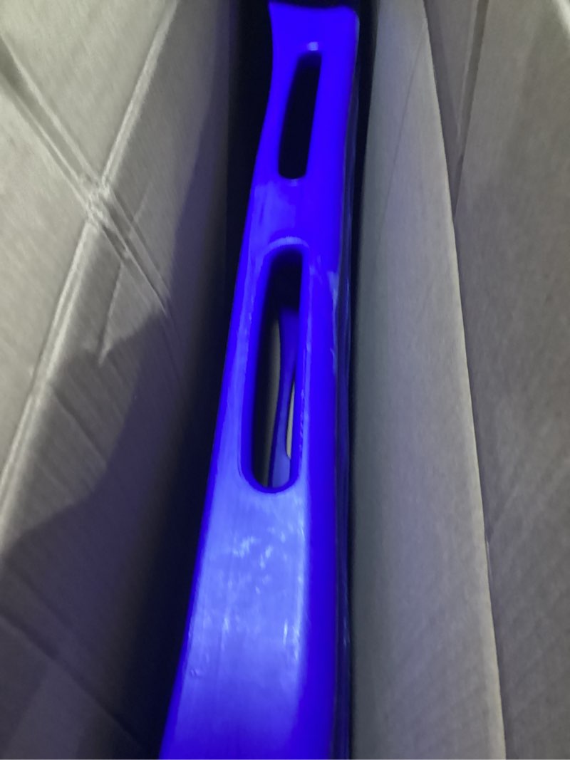 Condition photo showing As Is for GoSports 2 Person Premium Snow Sled - Choose Red or Blue - Double Walled Construction, Pull Strap and Padded Seat