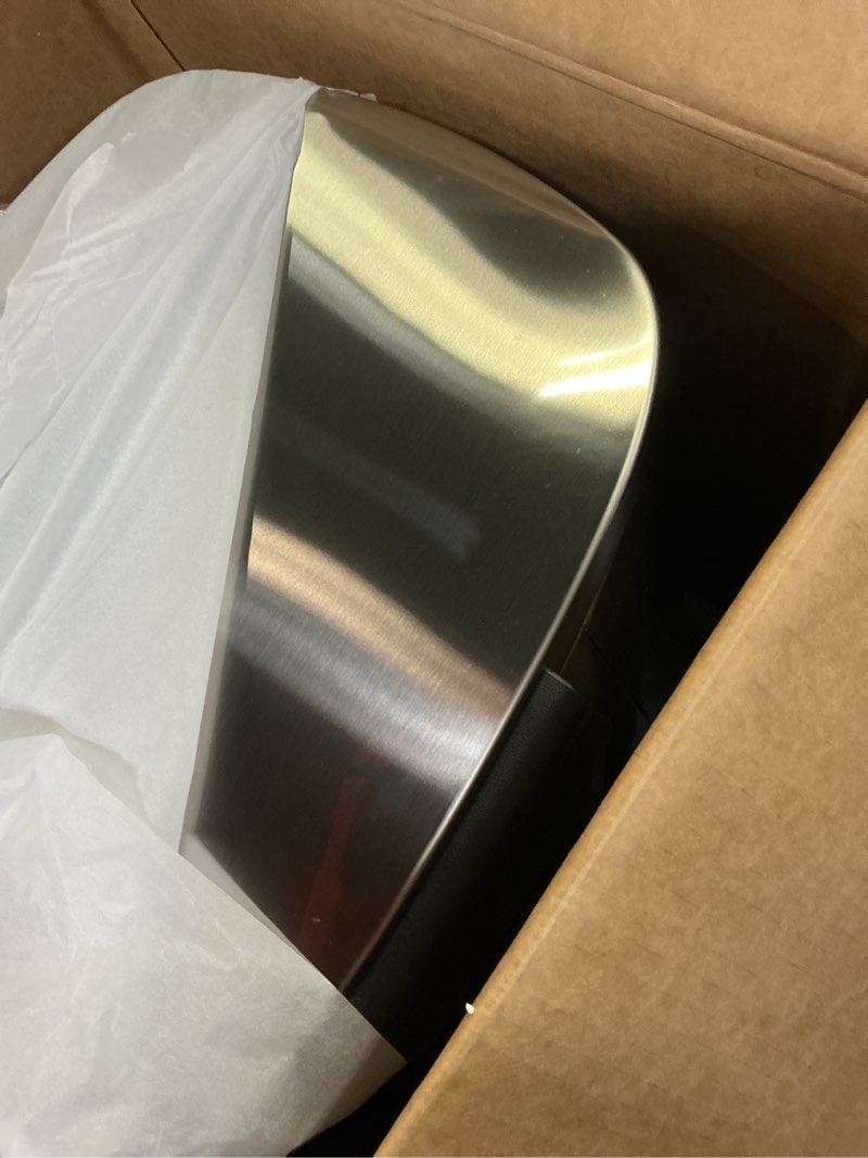 Condition photo showing Good Condition for paylesshere trash can with lid, 13 gallon (50l) stainless steel kitchen & office recycling bin with foot pedal soft close & inner bucket stainless steel 13 g