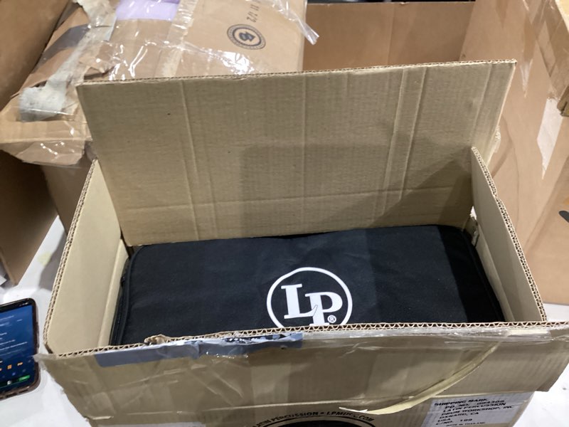 Condition photo showing New/Like New for Latin Percussion Discovery Series 6-1/4-inch and 7 1/4-inch Bongo with Free Carrying Bag Drum, Onyx, (LP601D-OX-K) 6-1/4-inch and 7 1/4-inch Onyx