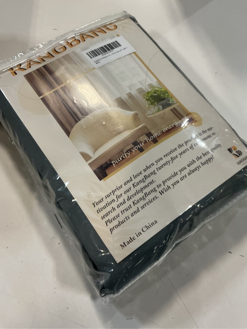 Condition photo showing New/Like New for kangbang grey blackout curtains 96 inches long for living room, pinch pleat room darkening black out vertical drapes for boys playroom, fashion nautical style decor 2 panels, 40”wx96”l grey 40"w x 96"l (pack of 2)