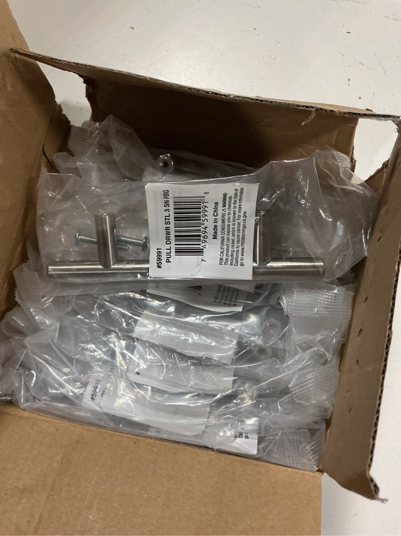 Condition photo showing New/Like New for ultracabin 59991 tirador drwr stl 3 sn pbg pack of 12