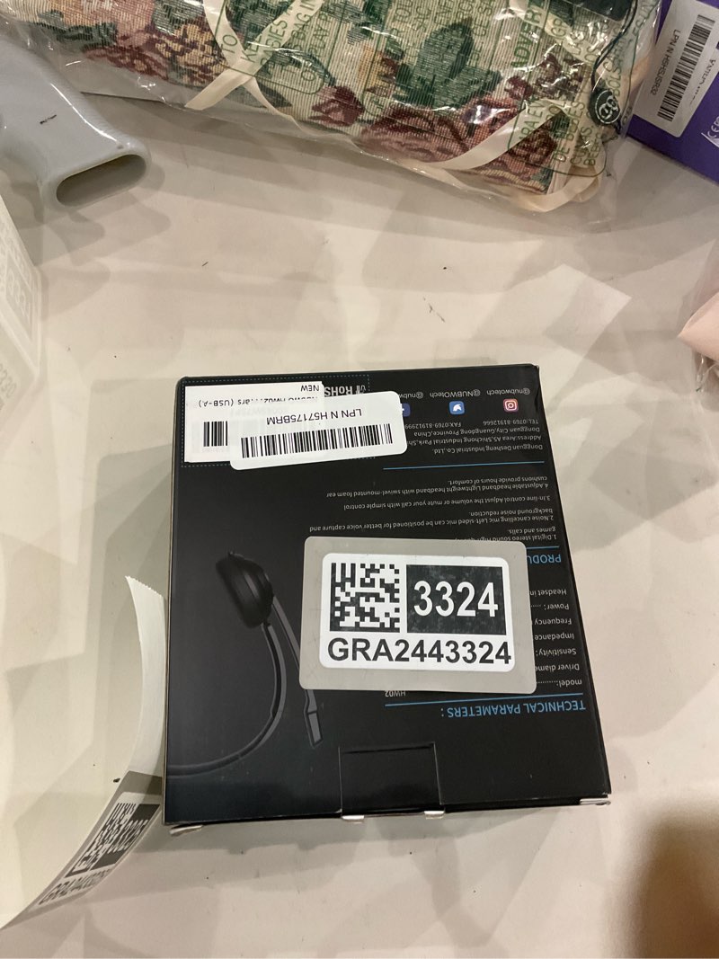 NUBWO HW02 USB Headset with Microphone Noise Cancelling &in-line Control, Ultra Comfort Computer Hea