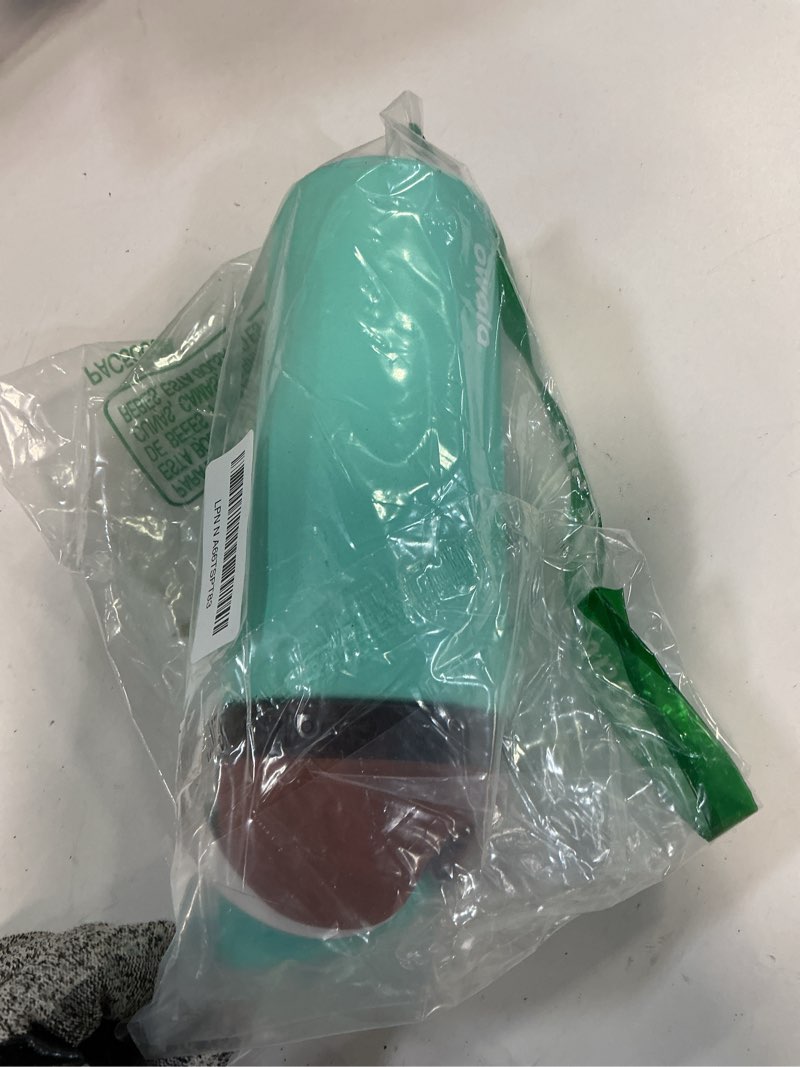 Condition photo showing Good Condition for Owala Kids FreeSip Insulated Stainless Steel Water Bottle with Straw for Sports, Travel, and School BPA-Free Sports Water Bottle, 16 oz, Mint Chocolate Mint Chocolate 16 Ounces