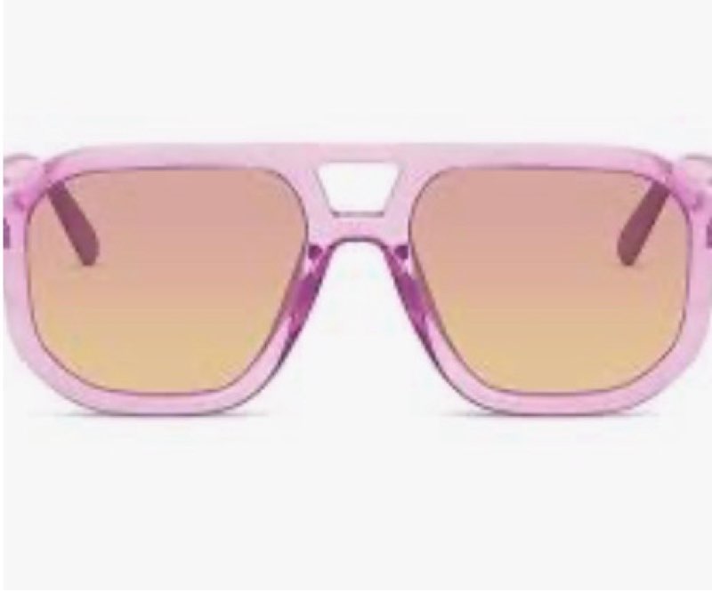 LIVHO aviator sunglasses in galactic pink