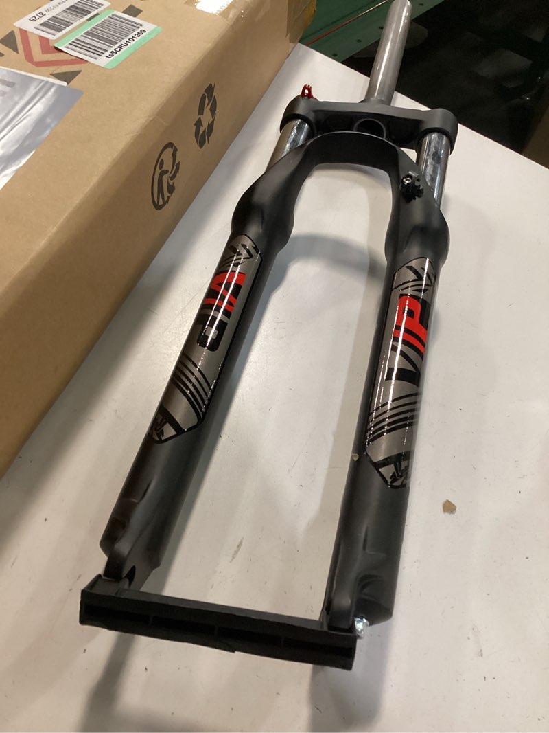 Condition photo showing Good Condition for BUCKLOS 26/27.5/29 MTB Suspension Fork Travel 100mm, 28.6mm Straight Tube QR 9mm Crown Lockout Aluminum Alloy XC Mountain Bike Front Forks 1 piece 