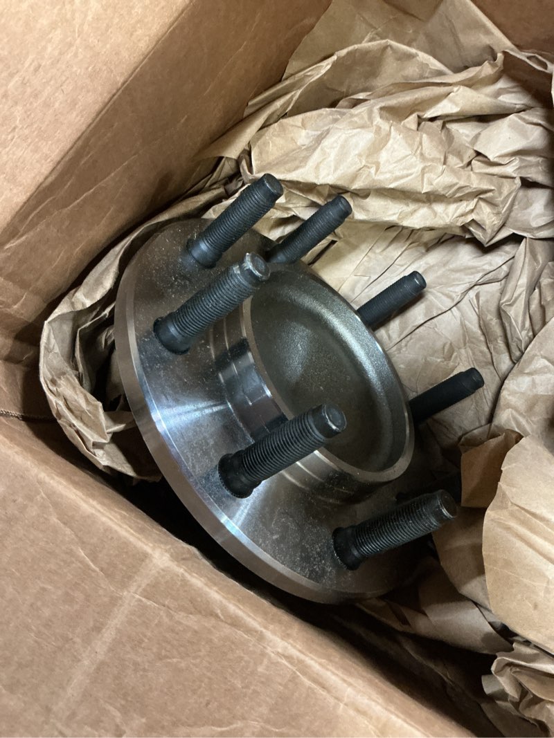 Condition photo showing As Is for detroit axle - pair front or rear wheel bearing and hub assembly for cadillac srx 2010 2012 2013 2014 2015 2016, 2011 saab 9-4x, 6 lugs w/abs 513289 x2/pair