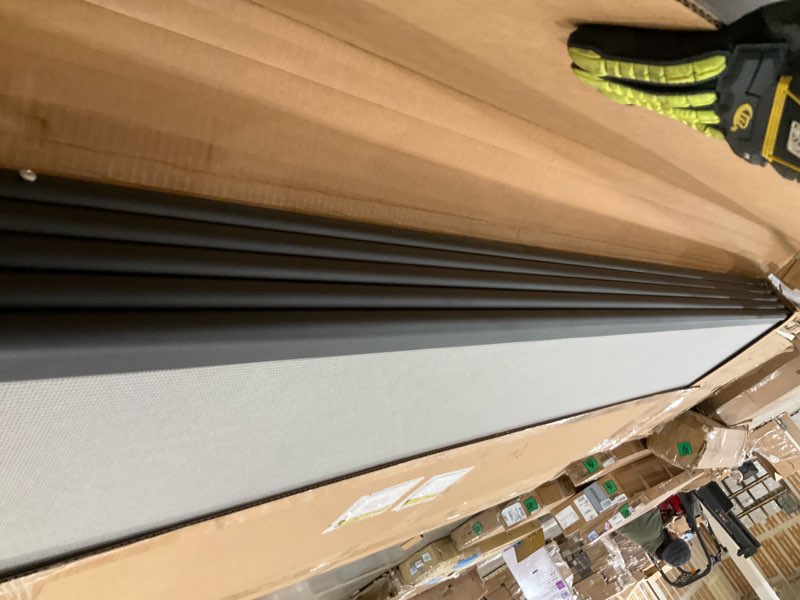 Condition photo showing As Is for screenflex light duty partitions and folding screen room divider - economical room division privacy 