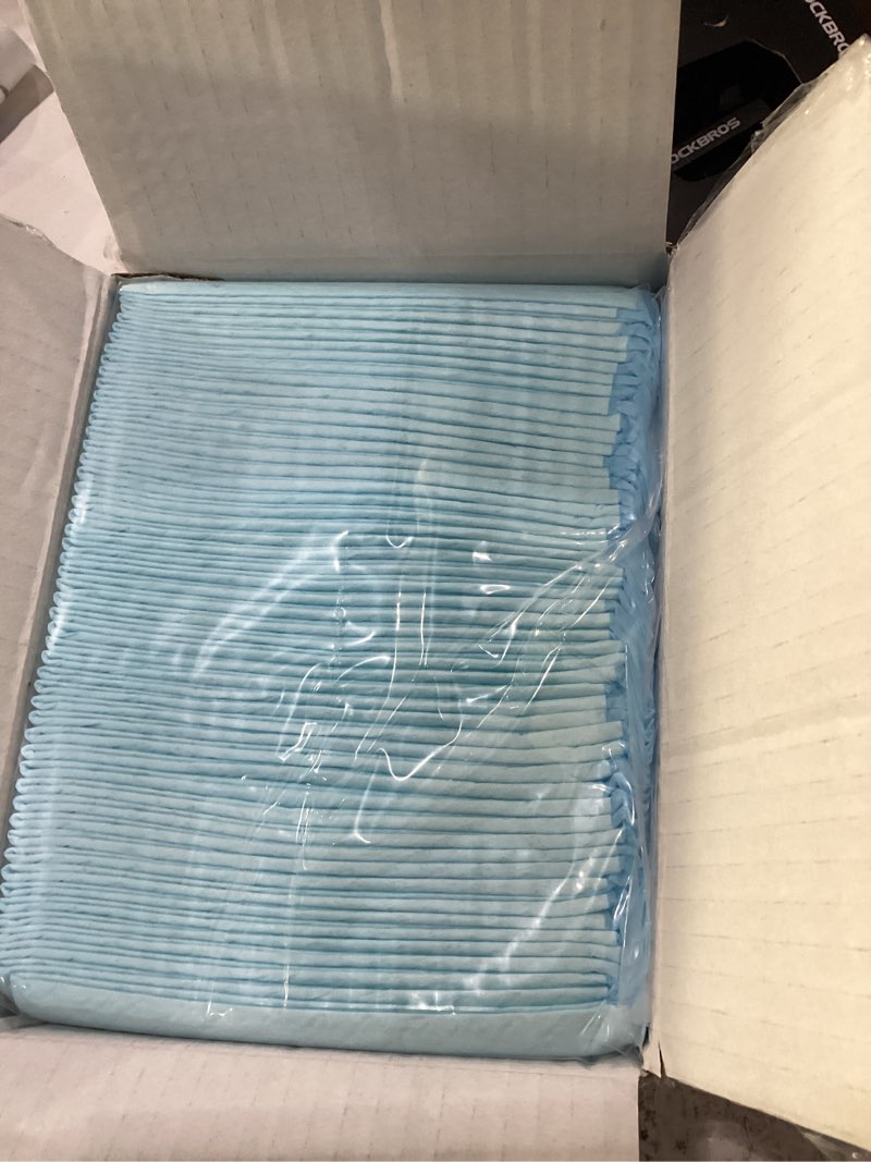 Condition photo showing New/Like New for wowflash super absorbency disposable diaper pads for baby, puppy and adults, disposable changing underpads for baby, 50 count, 17” x 13''