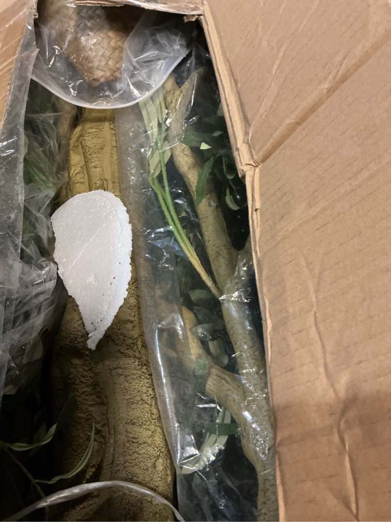 Condition photo showing Good Condition for MOSADE Artificial Olive Tree 10 Feet Fake Olive Plant and Handmade Seagrass Basket, Perfect Tall Faux Topiary Silk Tree for Indoor Entryway Decor Home Office Gift 1 10ft