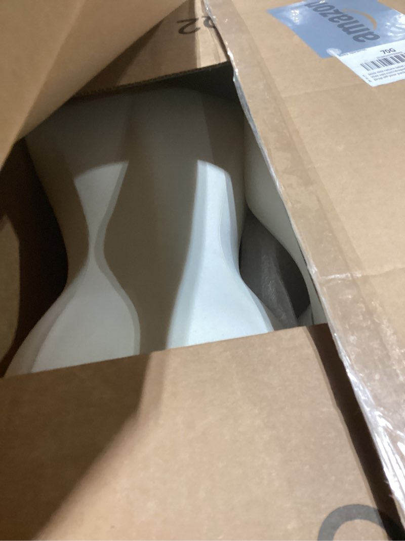 Condition photo showing Good Condition for Female Mannequin Dress Form Torso, 47"-83" Height Adjustable Display Mannequin Body with Metal Stand, Retro Manikin for Sewing Clothing Jewelry Market Shop (White, B) White B