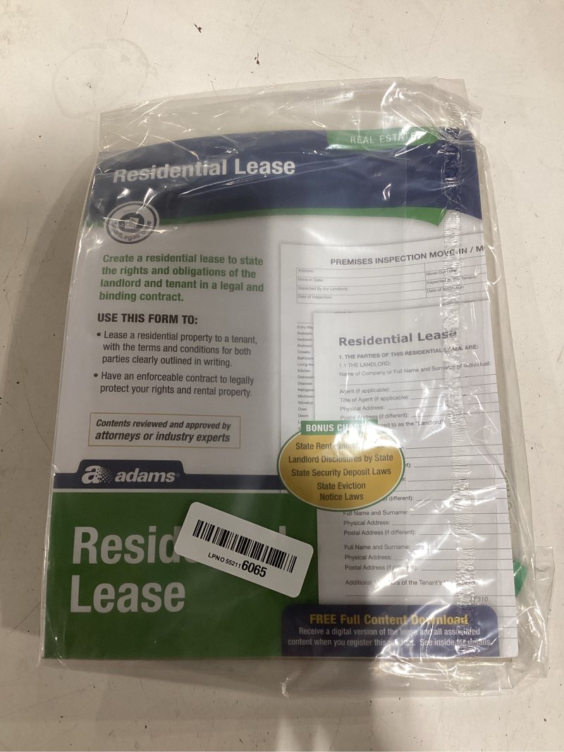 Condition photo showing Good Condition for adams residential lease forms legal reference - 1