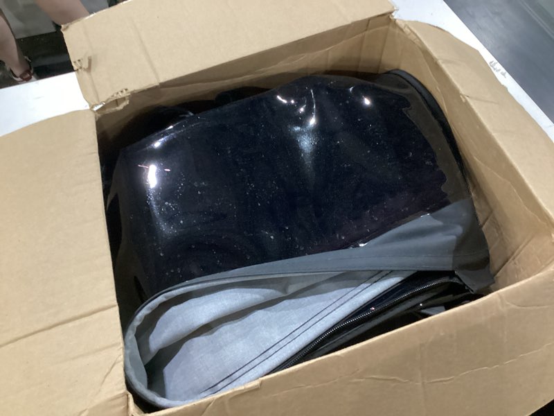 Condition photo showing Good Condition for sierra offroad soft top for 1997 to 2006 jeep wrangler tj - black, denim vinyl - 2 door jeep soft top with rear plastic tinted windows - factory precision fit replacement - no upper door skins no door skins black denim