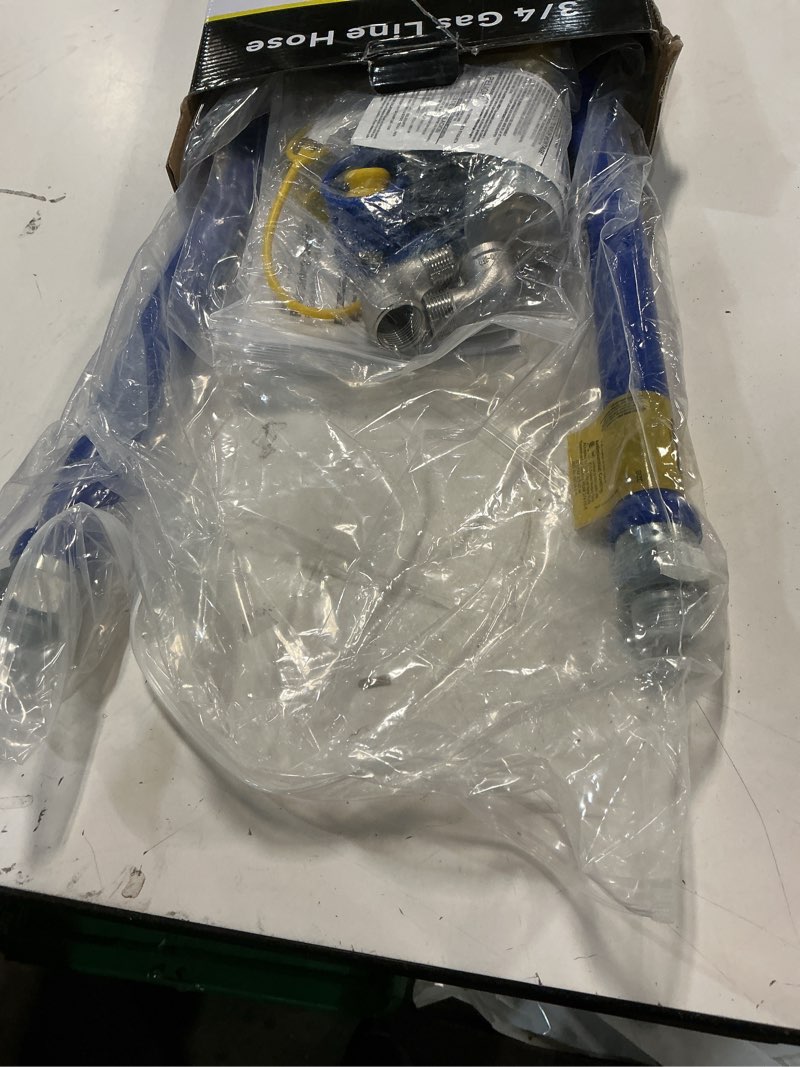 Condition photo showing Good Condition for 3/4" x 36" flexible gas hose kit 1675kit36 for commercial kitchen, flex gas line quick connect with safety features built in, mobile gas connector safety system kit for cleaning move appliances gas hose kit 36 inch