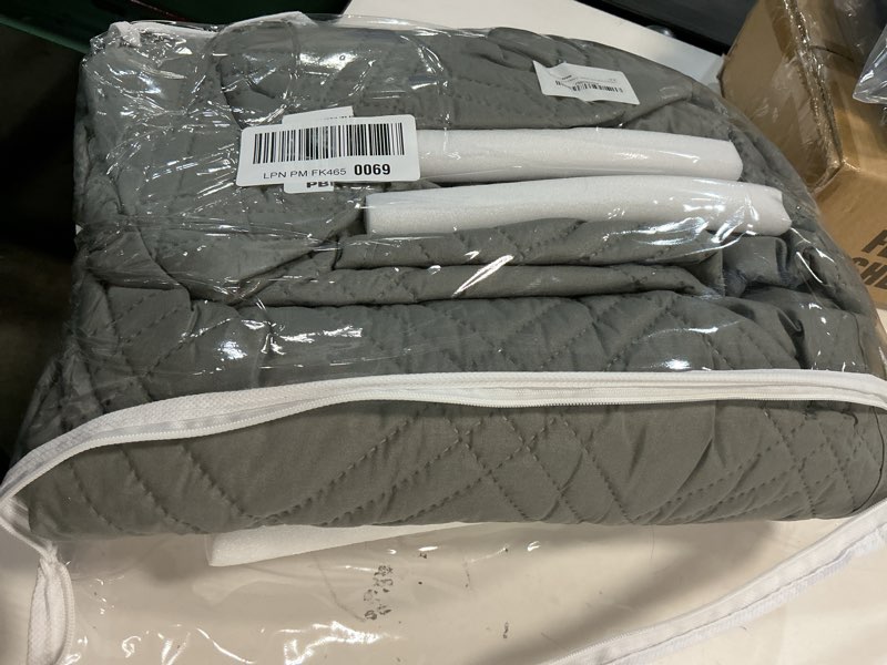Condition photo showing Good Condition for TAOCOCO Waterproof Loveseat Covers for Pets Dogs with Non Slip Backing, Sofa Seat Covers with Pocket for 2 Cushion Couch Washable Dog Couch Cover Protector Sofa Slipcovers(Loveseat Plus, Light Gray) Light Gray Loveseat Plus(Seat Width: 54'')