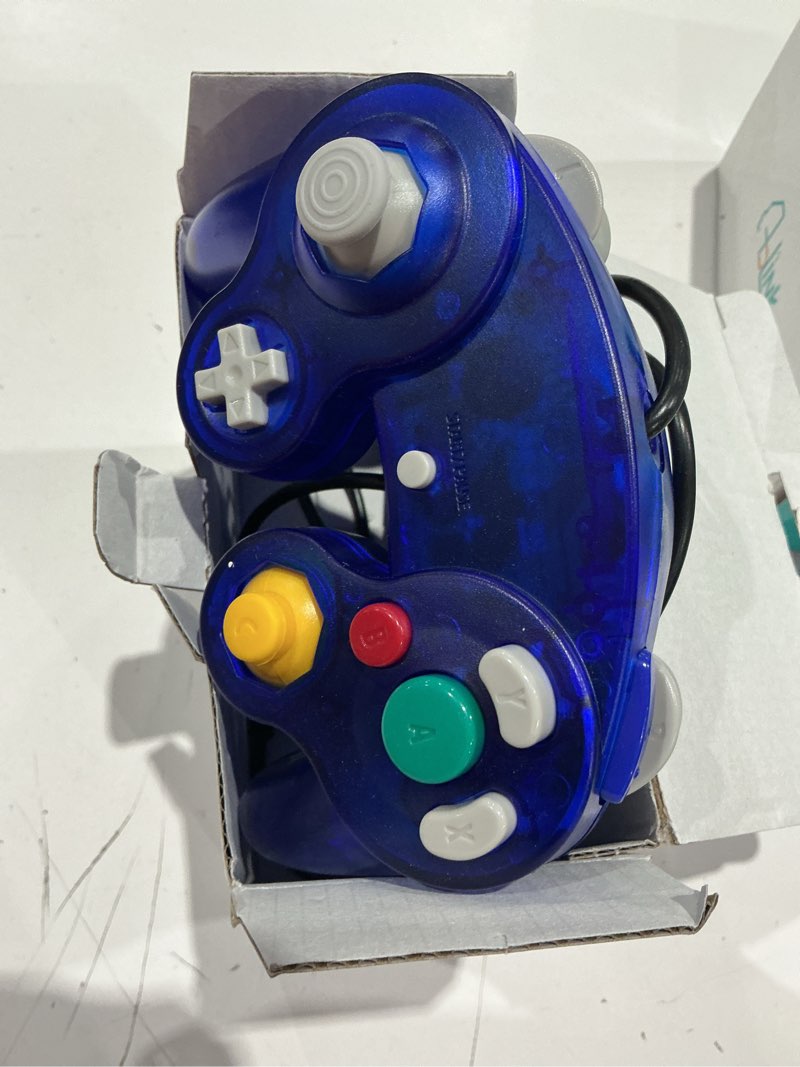 Condition photo showing Good Condition for arrocent gc controller, replacement for gamecube controller, compatible with wired usb game cube controller/pc windows 7 8 10 (clearblue)