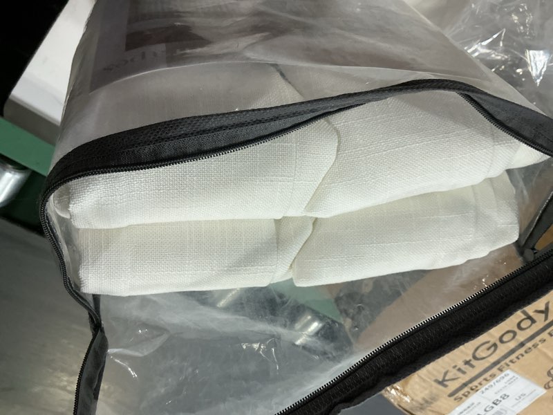 Condition photo showing Good Condition for  Similar White Curtains Sheer - Linen Texture Sheer Window Covering, Light & Airy Translucent Panels for Bedroom Living Room Patio Glass Door, 52 inch Width x 95 inch Length, Set of 2