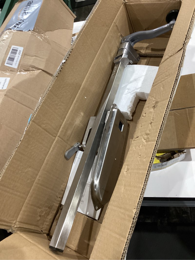 Condition photo showing As Is for stainless steel can opener commercial can opener manual can opener heavy duty stainless steel can opener adjustable open tool for 10 inch cans, equipped with incisive blades for commercial use
