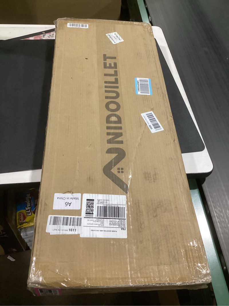 Condition photo showing New/Like New for 35.5" Outdoor Garden Bench, Weatherproof Patio Benches 2-Person Seat Backless Wooden Porch Bench, Multifunctional Slat All Weather Bench for Garden Lawn Porch Park Backyard (Carbonized Brown) Carbonized Brown 35.5 inch