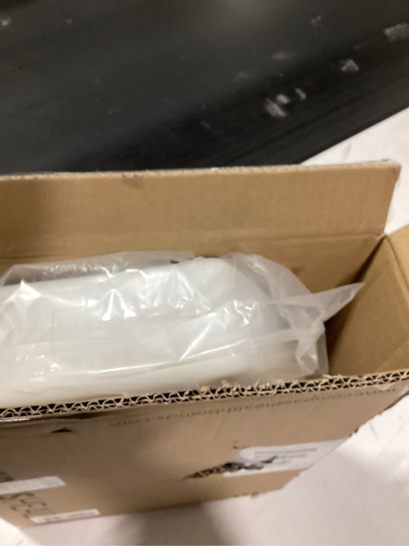 Condition photo showing New/Like New for Carex Toilet Seat Riser, Round Raised Toilet Seat Adds 3.5 inches to Toilet Height, for Assistance Bending or Sitting, 300 Pound Weight Capacity Toilet Riser
