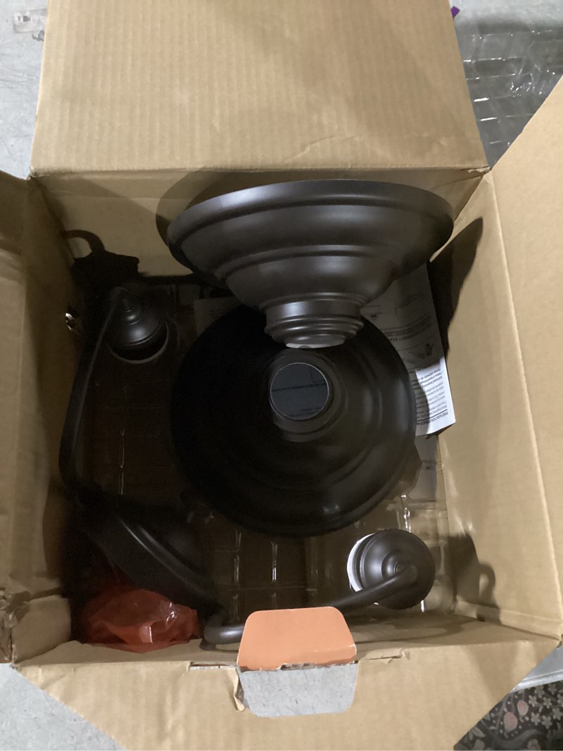 allen + roth  hainsbrook 18.25-in 2-light antique bronze coastal vanity light