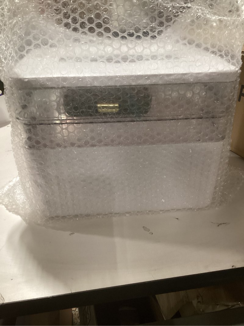 Condition photo showing New/Like New for 3-Tier Medicine Organizer - Portable Medicine Cabinet with Plastic Handle, Multipurpose Medical Box with Pill Box, Empty First Aid Kit for Home