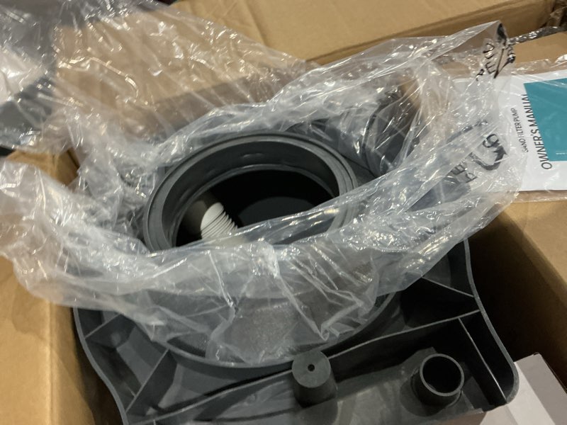 Condition photo showing As Is for 13in sand filter pump for above ground pool with timer, 2/3 hp 3000 gph pool pumps above ground for pools up to 13,000 gallons, pool sand filter with 6-way valve, efficient filtration 13in, up to 13,000 gallons