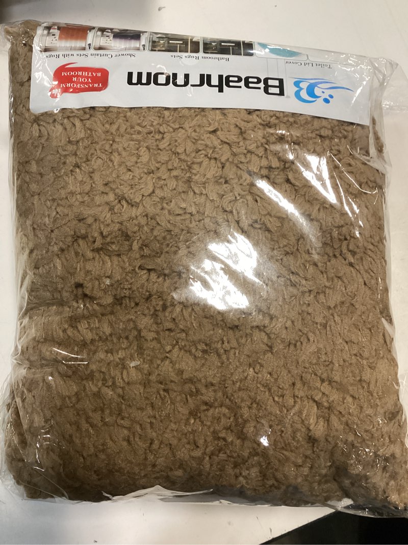 Condition photo showing New/Like New for Luxury Soft Microfiber Toilet Lid Cover Machine Washable Solid Toilet Seat Cover 17.5" x 15" Adjustable Rubber Backing Fits Most 16-17.5" L x 14-16" W Round Oblong and Elongated Toilet Seat Champagne 17"Lids