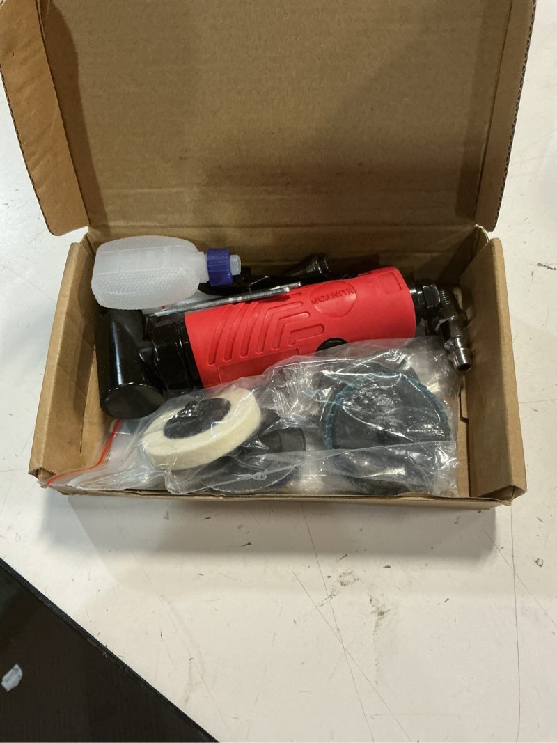 Condition photo showing Good Condition for xuntop 20000rpm right angle die grinder with after-exhaust,air die grinder with empty oil bottle and 1/4" 1/8"collets widely used in polishing deburring grinding