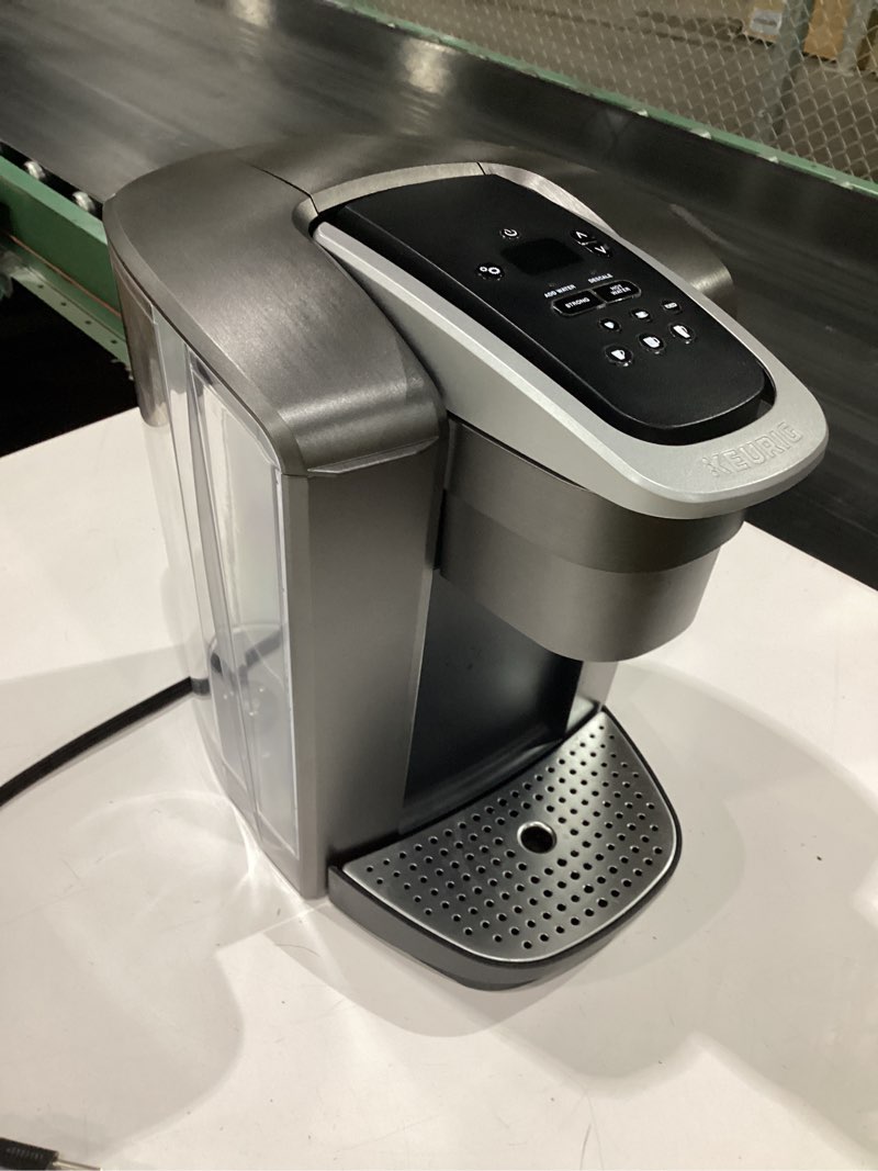 Condition photo showing Good Condition for keurig k-elite single serve k-cup pod coffee maker, with strength and temperature control, iced coffee capability, 8 to 12oz brew size, programmable, brushed slate