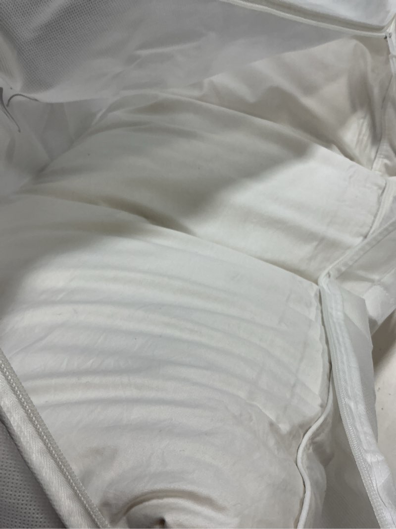 Condition photo showing New/Like New for quince luxe goose down pillow king medium/firm