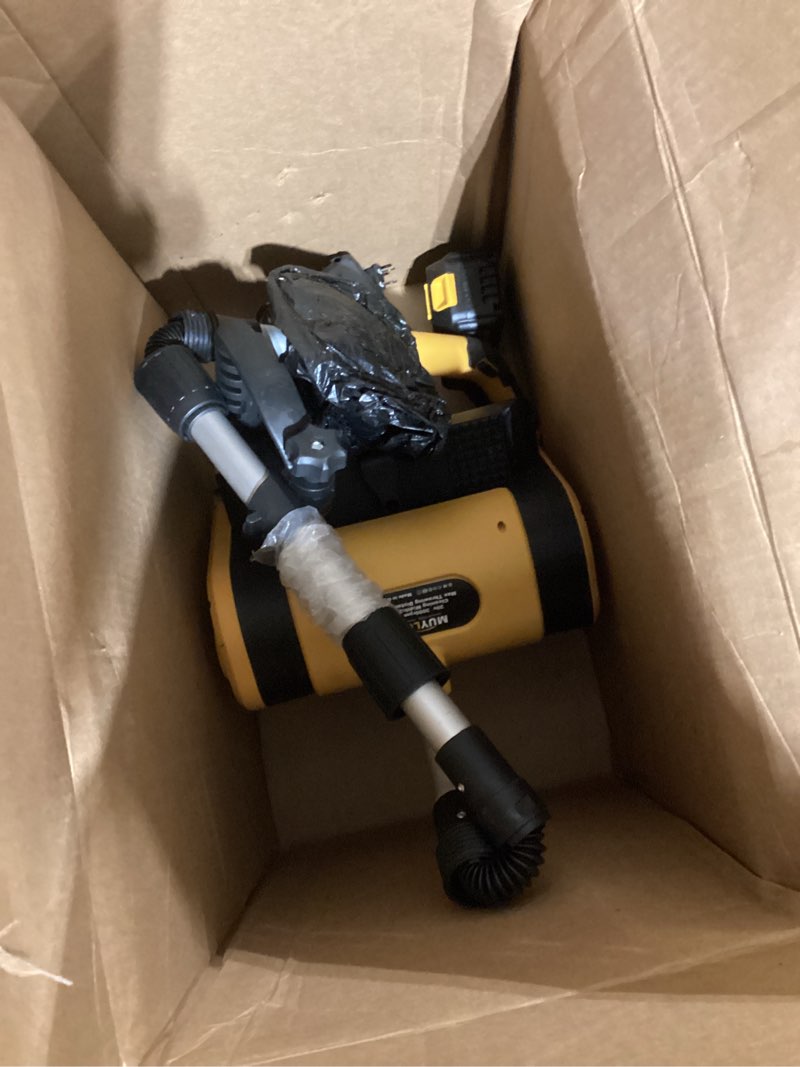 Condition photo showing As Is for Cordless Electric Snow Shovel, Brushless 12-Inch Width 6-Inch Depth Snow Blower, Lightweight Snow Thrower Machine, Efficient Snow Removal with Battery and Charger, 2 Batteries