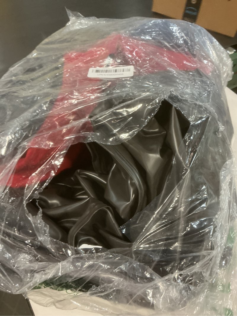 Condition photo showing As Is for QPAU Snow Tube with Premium Canvas Cover 2 Pack for Kids and Adults, 48'' Inflatable Heavy Duty Snow Tube Made by Thickened Bottom, Sled Winter Outdoor Fun Toys for Children Boys Girls Blue & Red