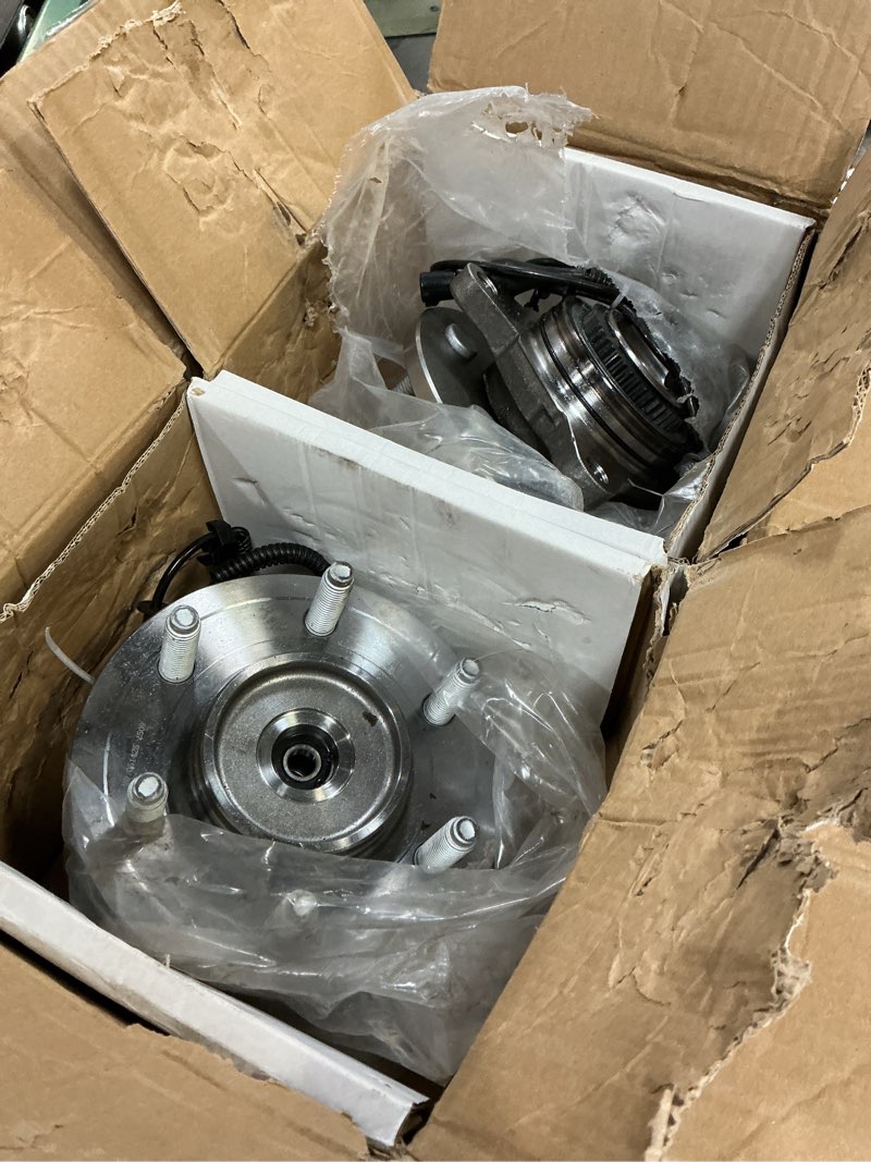 Condition photo showing As Is for scitoo 515079 front wheel bearing hub 2005-2008 for ford f-150, for 2006-2008 lincoln mark lt 6 lugs axle hub assembly kit 4wd w/abs 2 pack 1 2pcs front